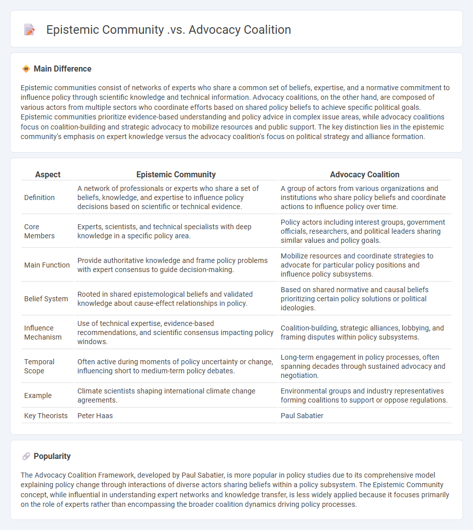 Epistemic Community vs Advocacy Coalition in Politics - Key Differences and Roles in Policy-Making