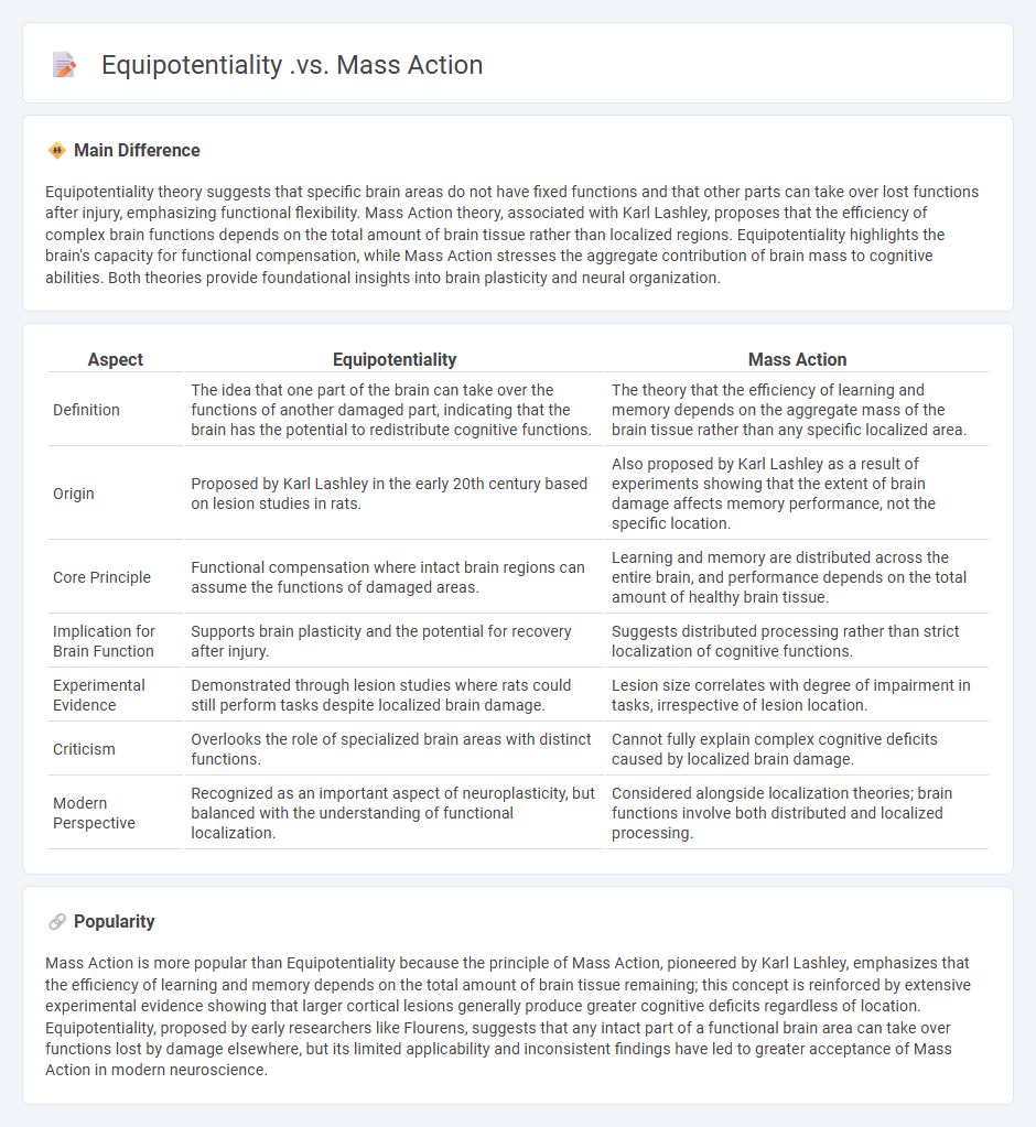 Equipotentiality vs Mass Action in Psychology - Understanding Their Distinct Roles in Brain Function