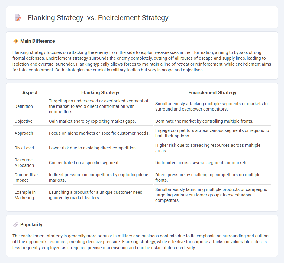 Flanking Strategy vs Encirclement Strategy in Marketing - How They Differ and When to Use Each