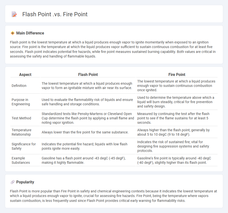 Flash Point vs Fire Point in Engineering - Key Differences and Their Importance
