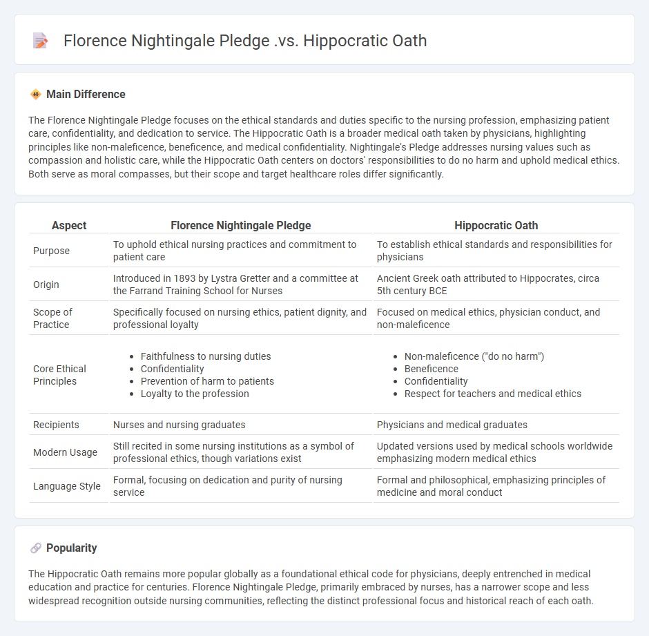 Florence Nightingale Pledge vs Hippocratic Oath in Nursing - Understanding Key Differences and Their Significance