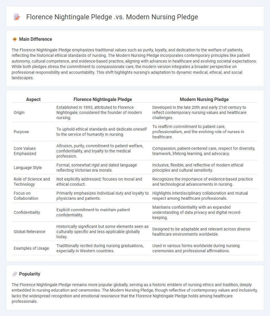 Florence Nightingale Pledge vs Modern Nursing Pledge - Key Differences and Their Impact on Nursing