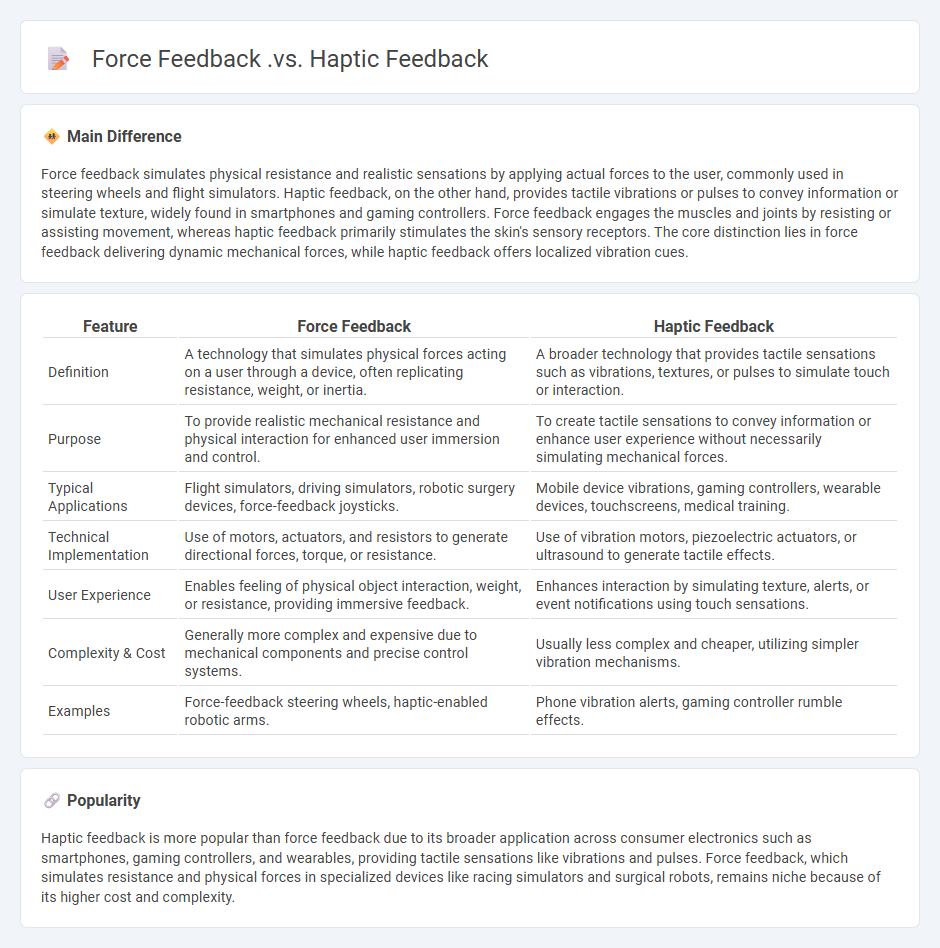 Force Feedback vs Haptic Feedback Engineering - Understanding the Key Differences in Interactive Design