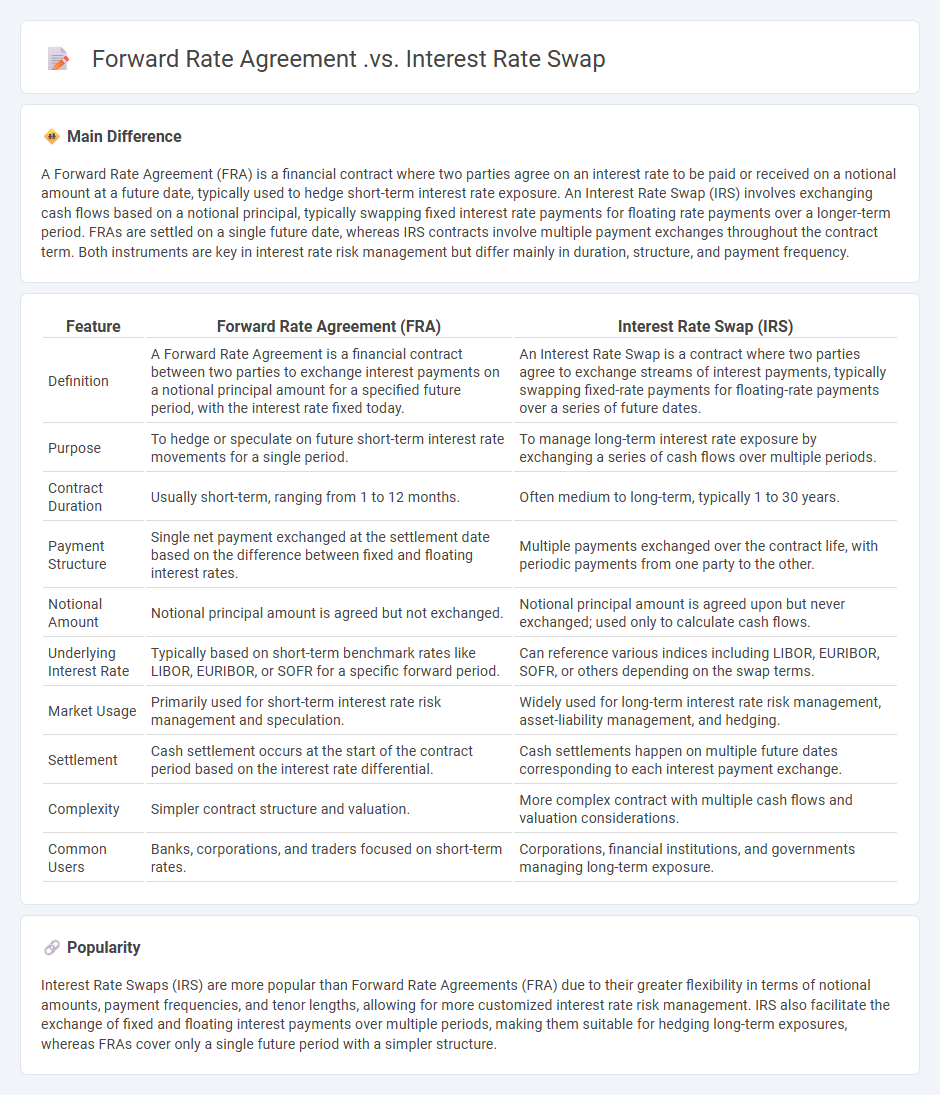 Forward Rate Agreement vs Interest Rate Swap: Key Differences in Interest Rate Risk Management