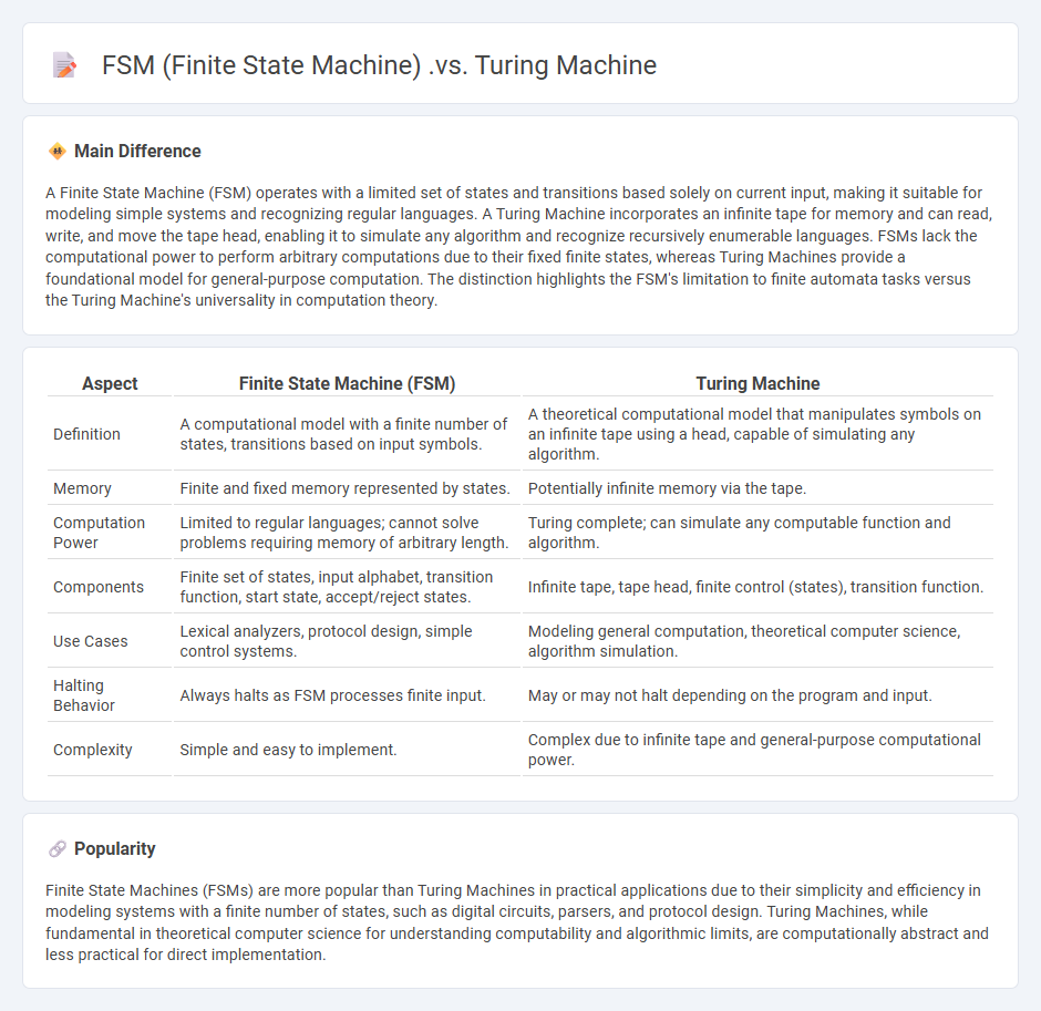 FSM (Finite State Machine) vs Turing Machine: Understanding the Key Differences in Computation