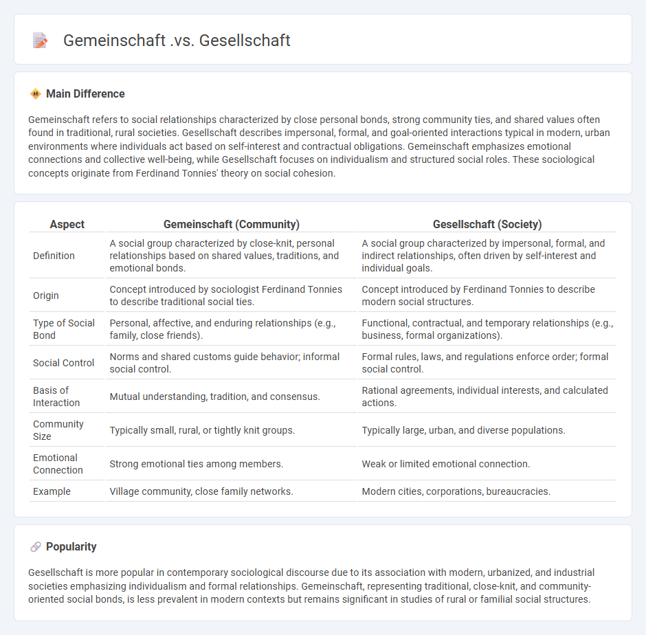 Gemeinschaft vs Gesellschaft in Sociology - Key Differences and Sociological Significance