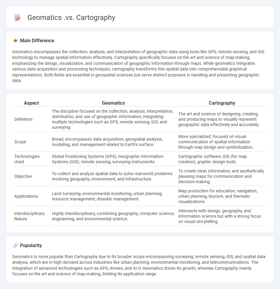 Geomatics vs Cartography - Understanding the Differences and Applications