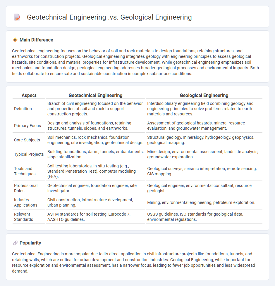 Geotechnical Engineering vs Geological Engineering - Understanding the Key Differences and Career Paths