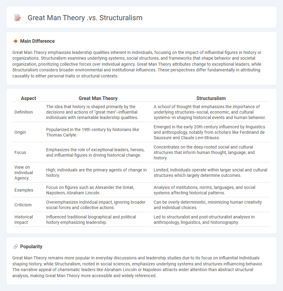 Great Man Theory vs Structuralism in History - Key Differences and Perspectives