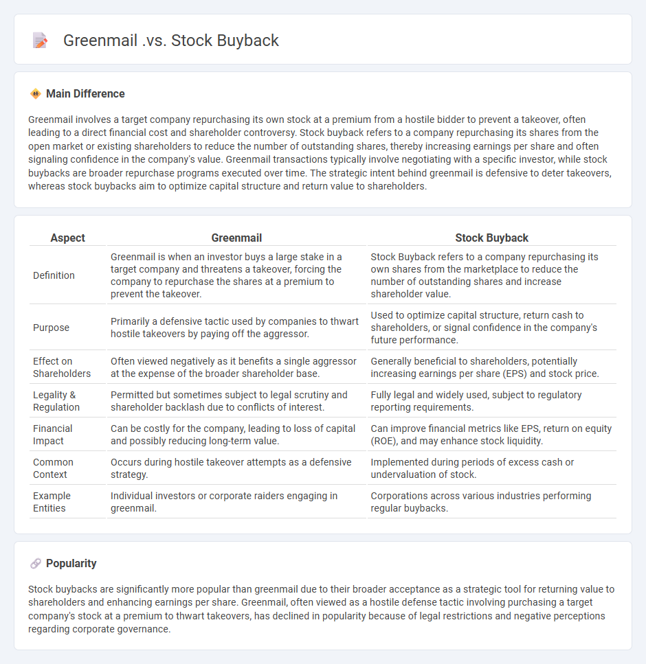 Greenmail vs Stock Buyback - Understanding Their Differences in Corporate Finance