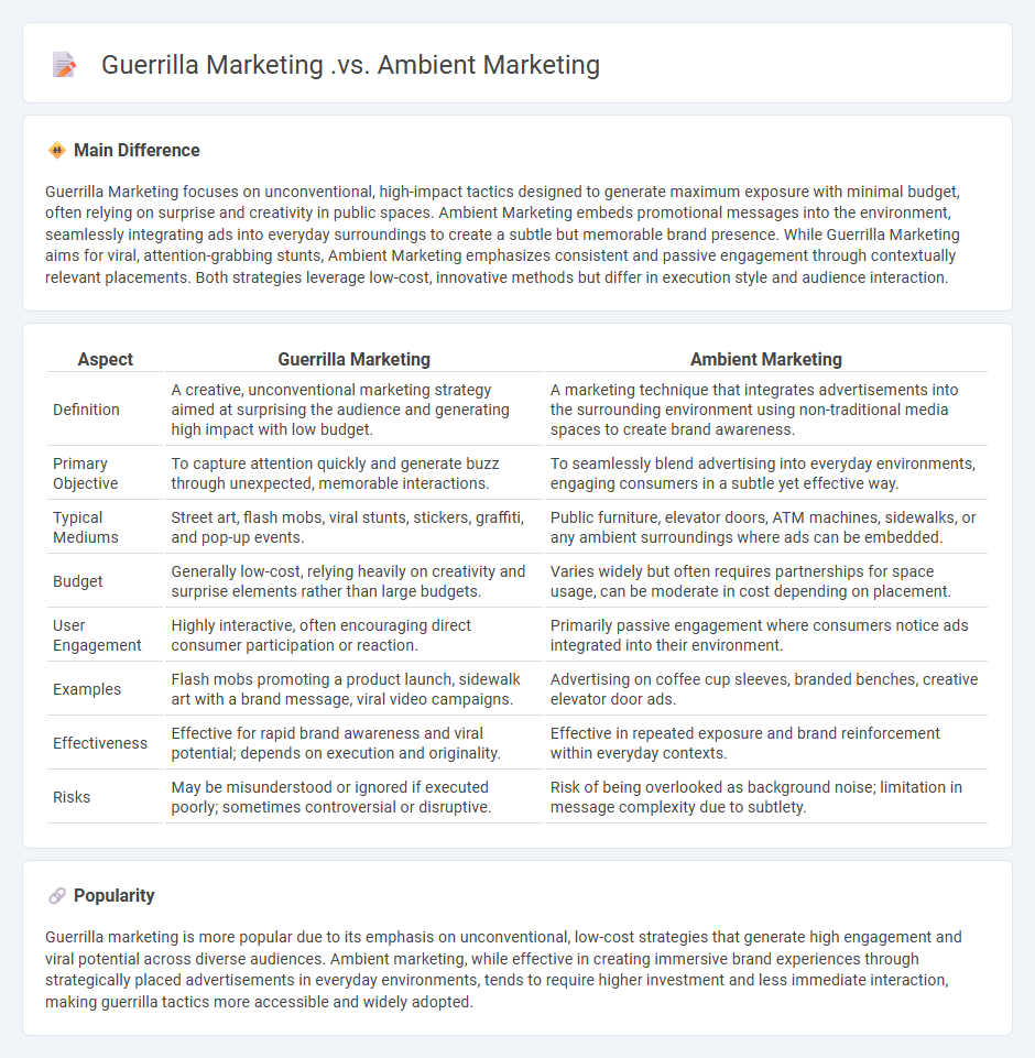 Guerrilla Marketing vs Ambient Marketing - Understanding the Key Differences and Choosing the Right Approach