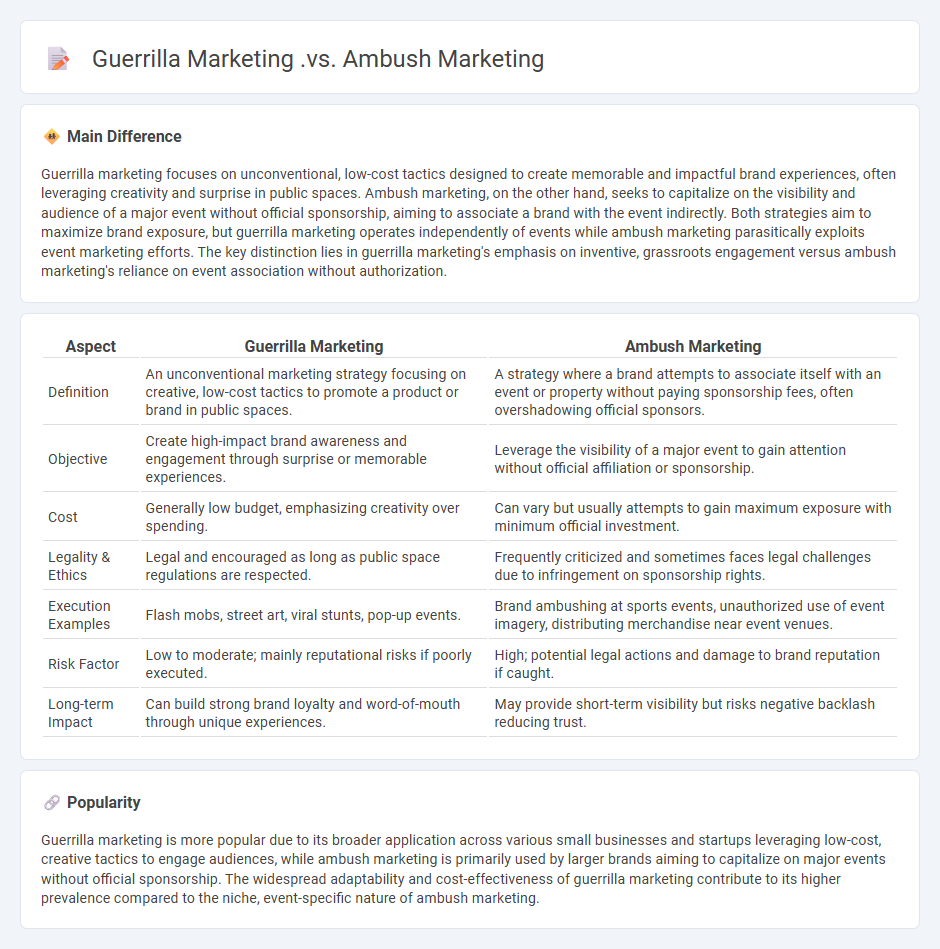 Guerrilla Marketing vs Ambush Marketing - Key Differences and When to Use Each Strategy