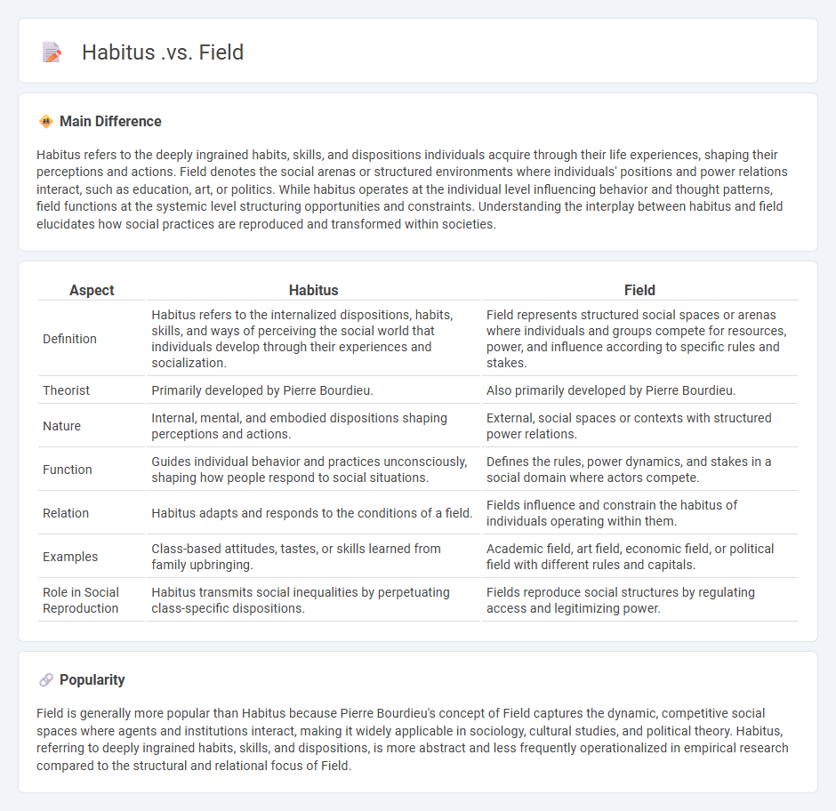 Habitus vs Field in Sociology - Understanding Their Distinct Roles and Interactions