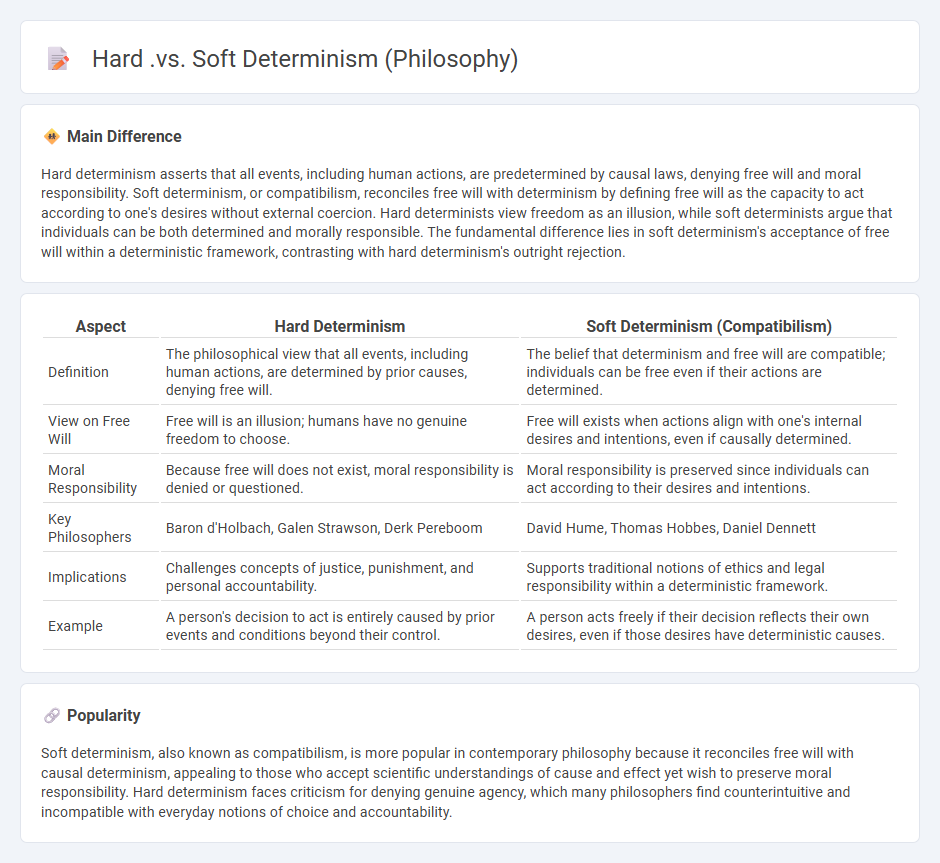The Difference Between Hard Determinism and Soft Determinism in Philosophy