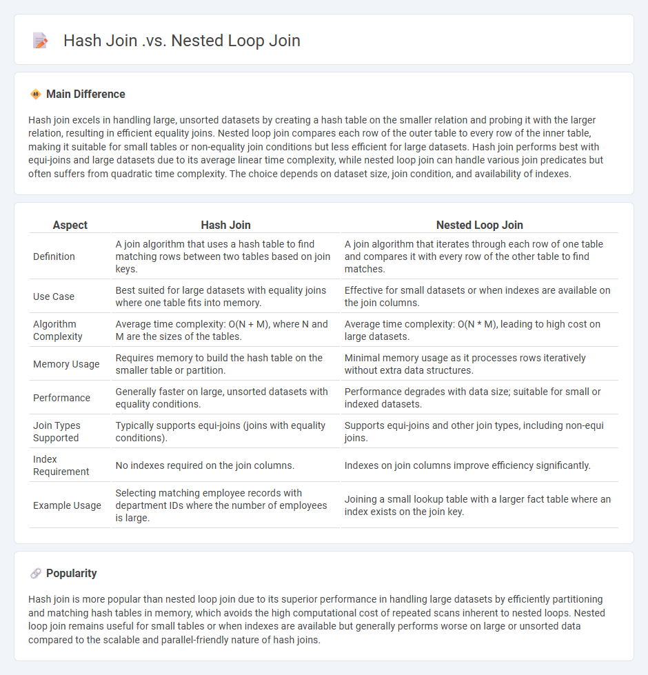 Hash Join vs Nested Loop Join in Databases - Understanding the Key Differences