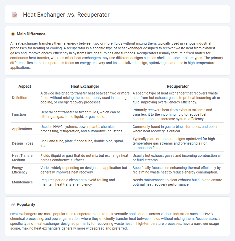 Heat Exchanger vs Recuperator - Key Engineering Differences and Applications