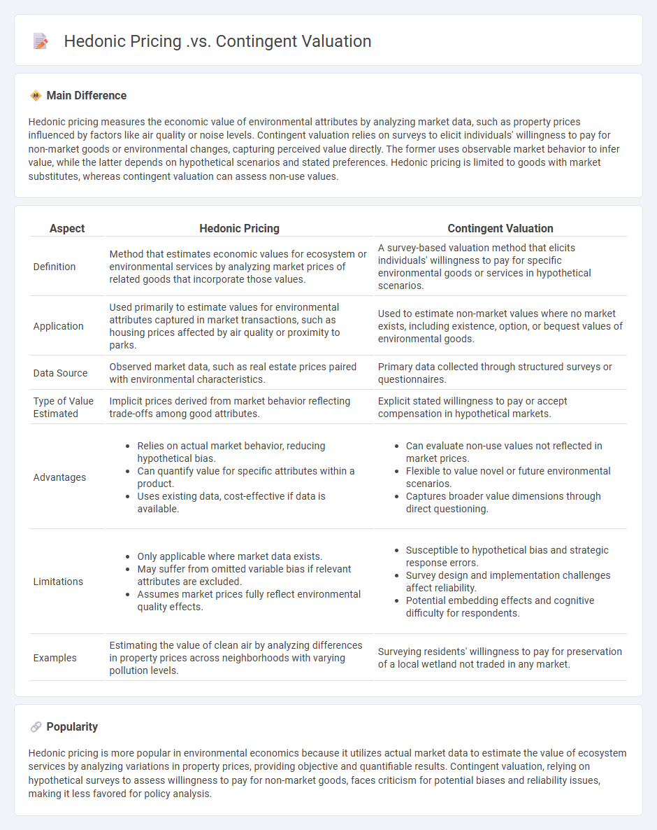 The Difference Between Hedonic Pricing vs Contingent Valuation in Economics - Choosing the Right Valuation Method