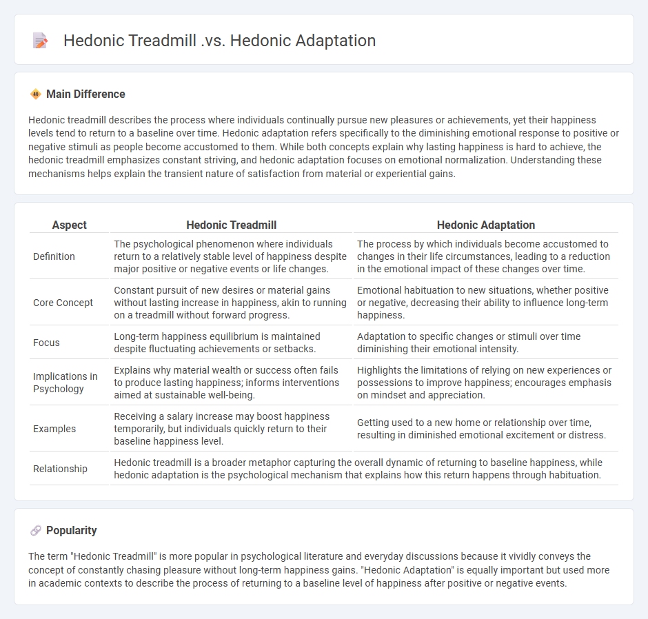 Hedonic Treadmill vs Hedonic Adaptation in Psychology - Understanding Their Key Differences