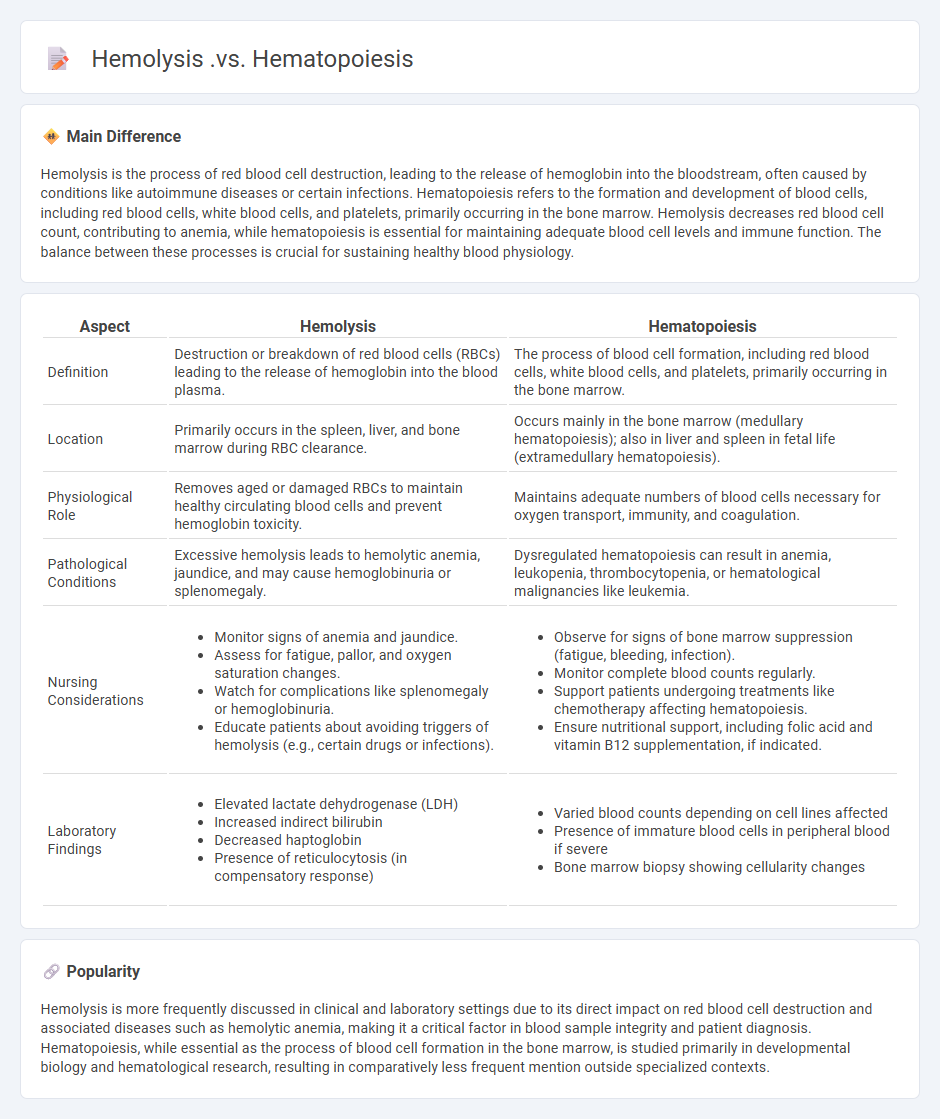 The Difference Between Hemolysis vs Hematopoiesis in Nursing Practice
