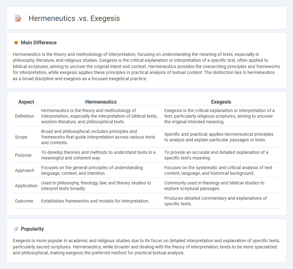 Hermeneutics vs Exegesis - Understanding the Key Differences in Interpretation