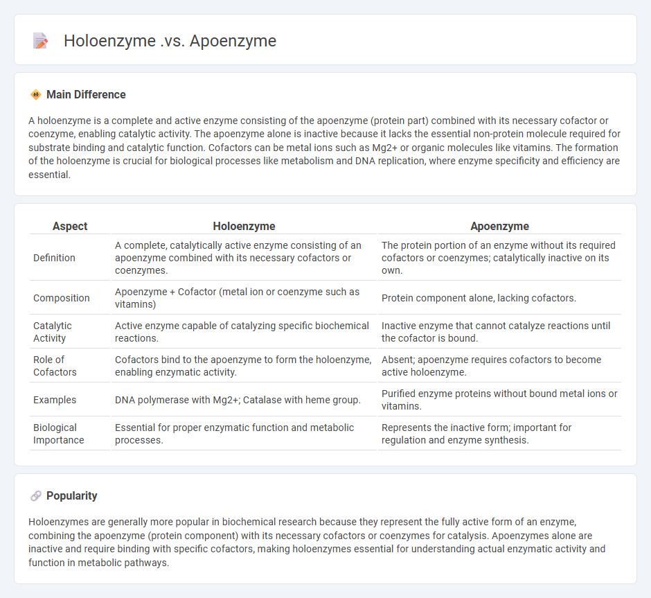 Holoenzyme vs Apoenzyme in Biology - Understanding the Key Differences and Functions