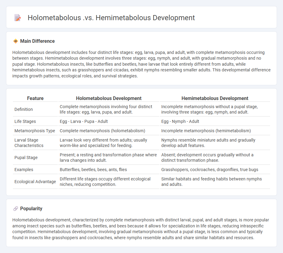Holometabolous vs Hemimetabolous Development in Biology - Understanding the Key Differences