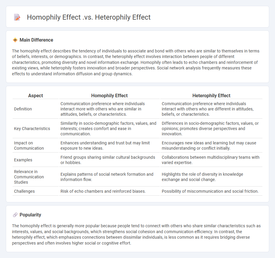 Homophily Effect vs Heterophily Effect in Communication - Key Differences and Impacts