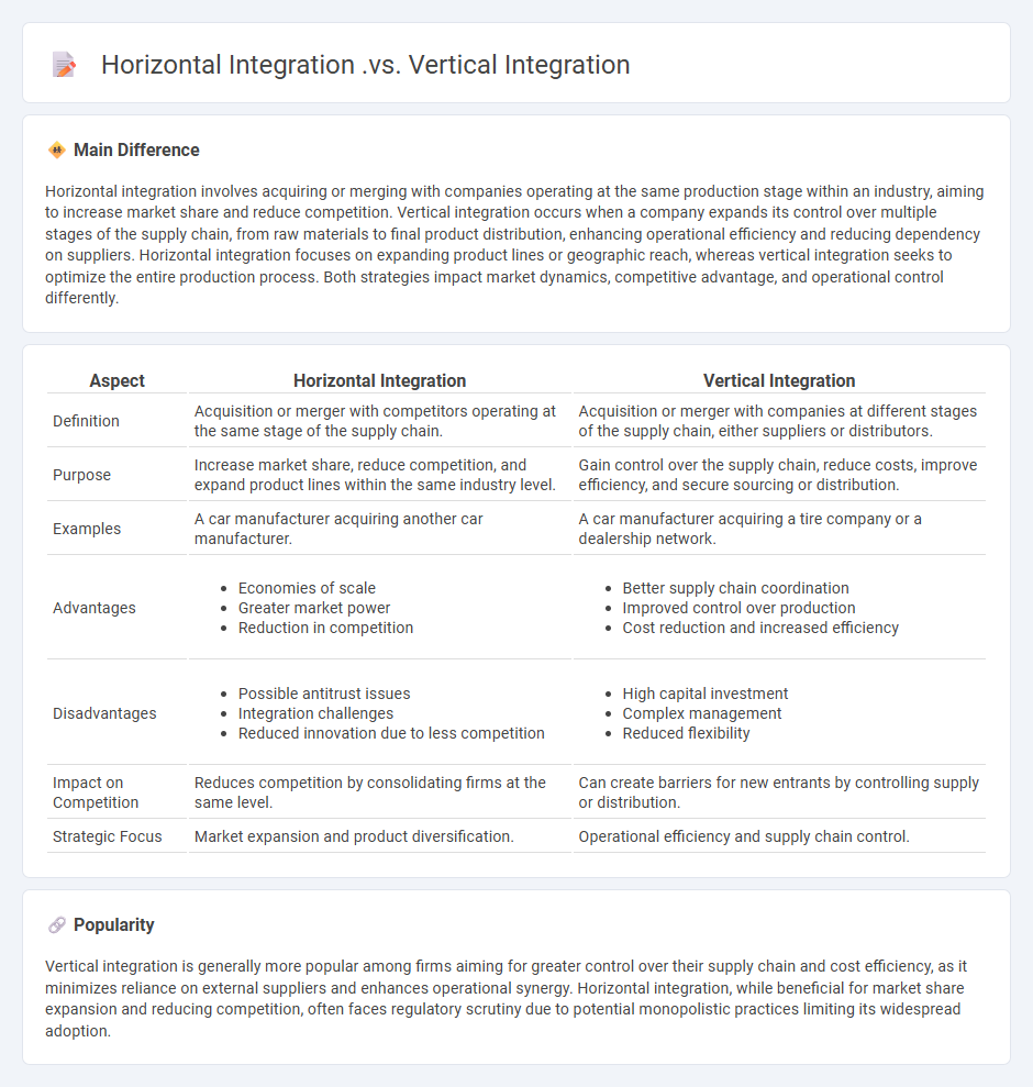 Horizontal Integration vs Vertical Integration in Business: Key Differences and Strategic Implications