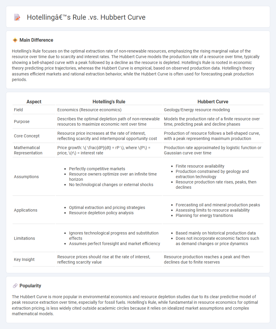 Hotelling's Rule vs Hubbert Curve Economics - Understanding Resource Depletion Models
