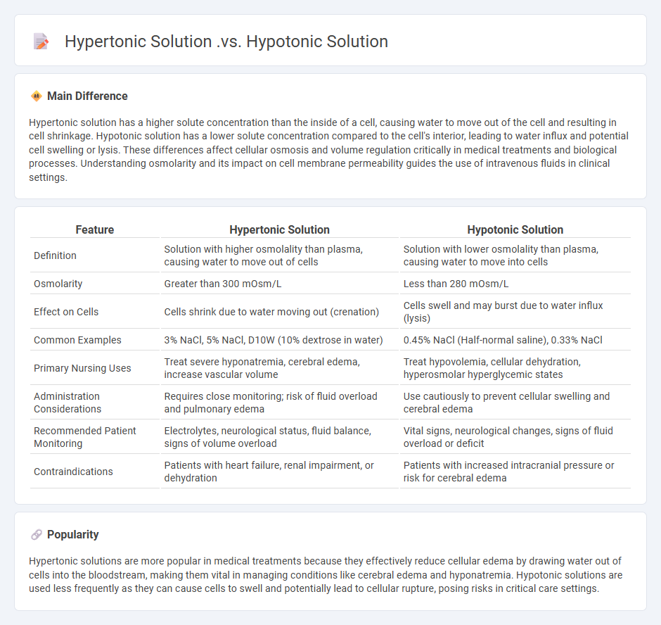 Hypertonic Solution vs Hypotonic Solution in Nursing - Key Differences and Clinical Applications