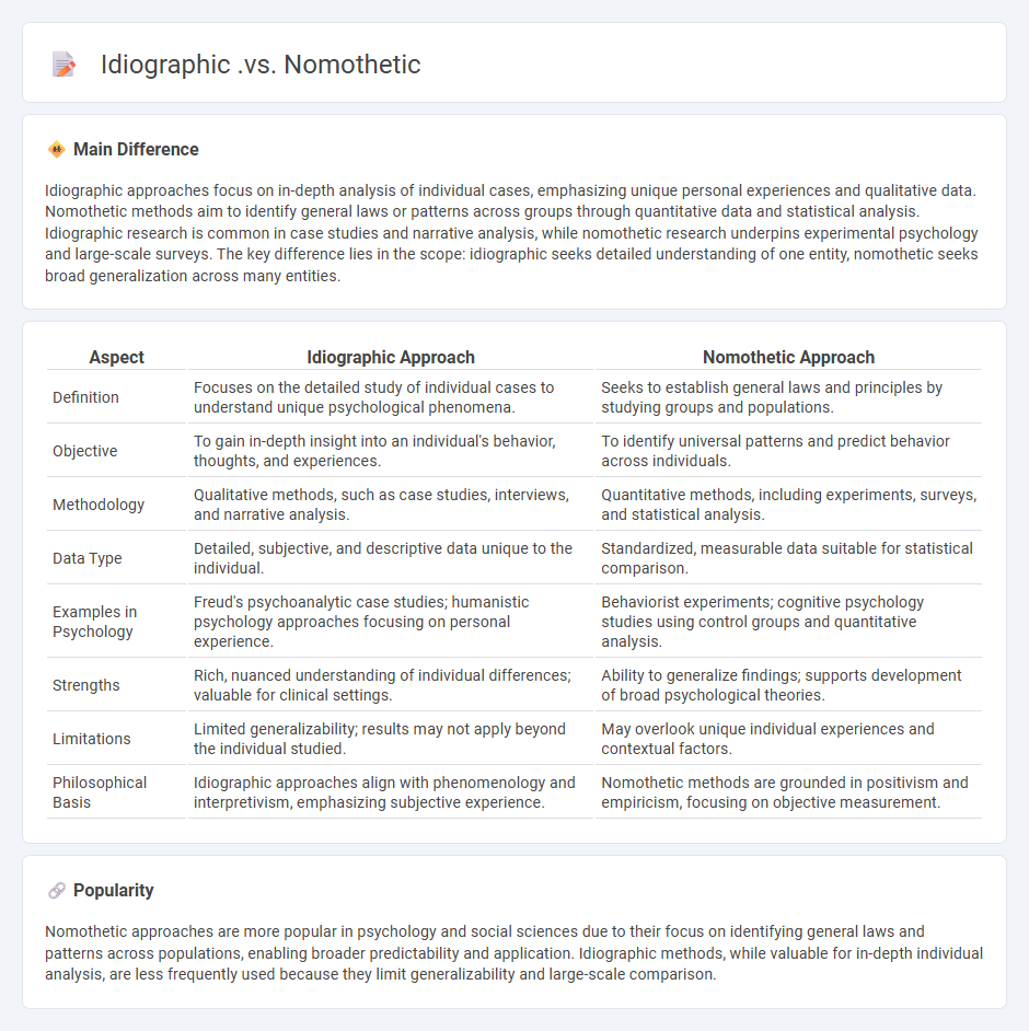 Idiographic vs Nomothetic Psychology - Understanding the Two Approaches to Studying Human Behavior