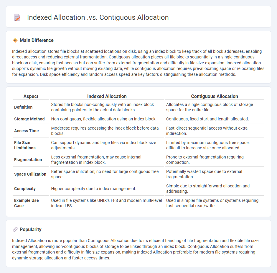 Indexed Allocation vs Contiguous Allocation in Computer Memory Management: Key Differences and Use Cases