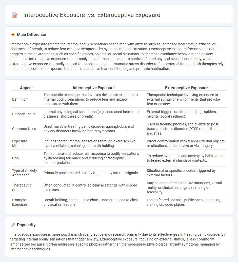 Interoceptive Exposure vs Exteroceptive Exposure in Psychology - Understanding the Key Differences and Applications