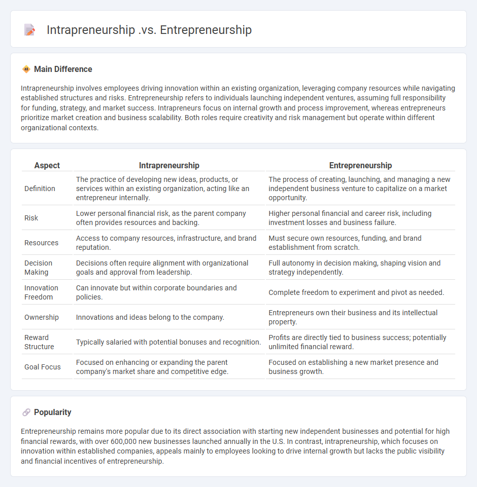 Intrapreneurship vs Entrepreneurship: Key Differences in Driving Business Innovation