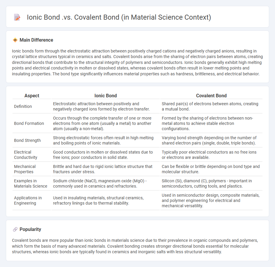 Ionic Bond vs Covalent Bond in Material Science: Key Differences for Engineering Applications
