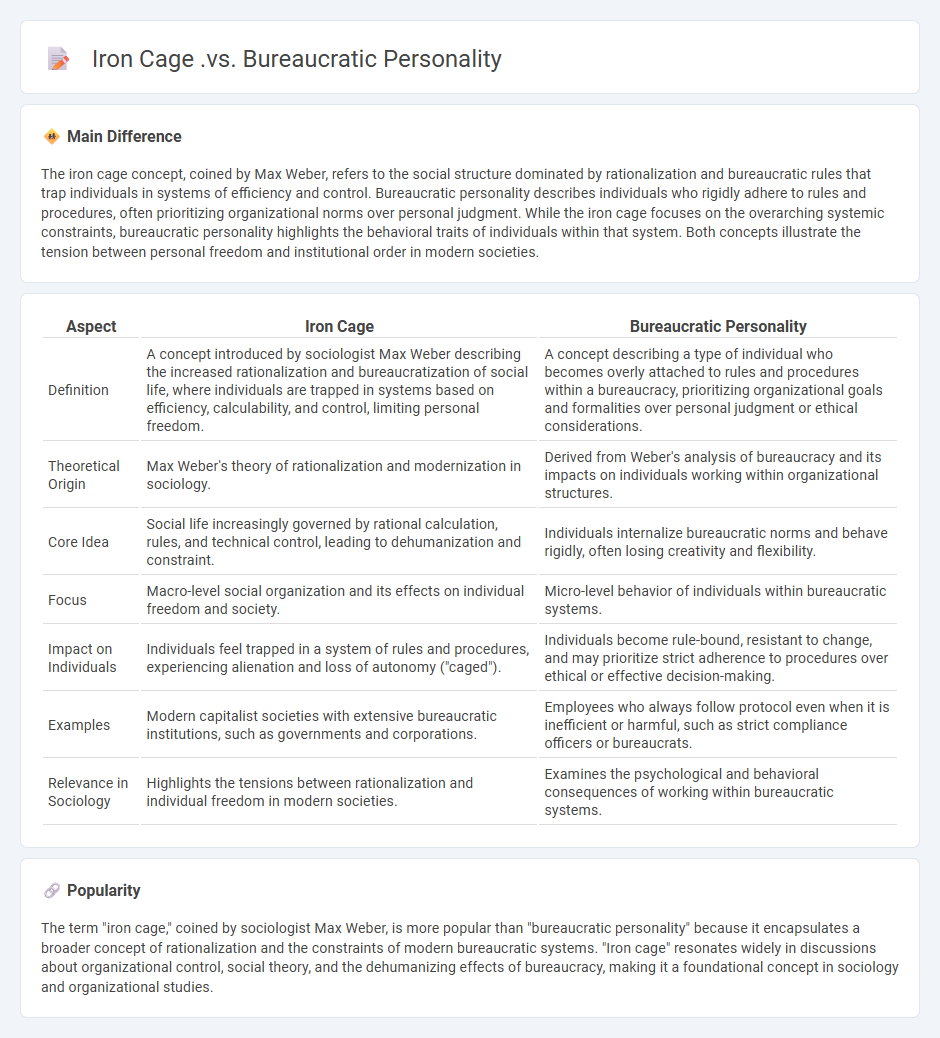 Iron Cage vs Bureaucratic Personality in Sociology - Key Differences Explained