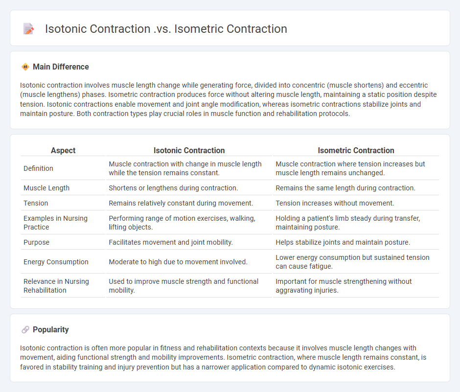 Isotonic Contraction vs Isometric Contraction in Nursing: Key Differences and Clinical Relevance