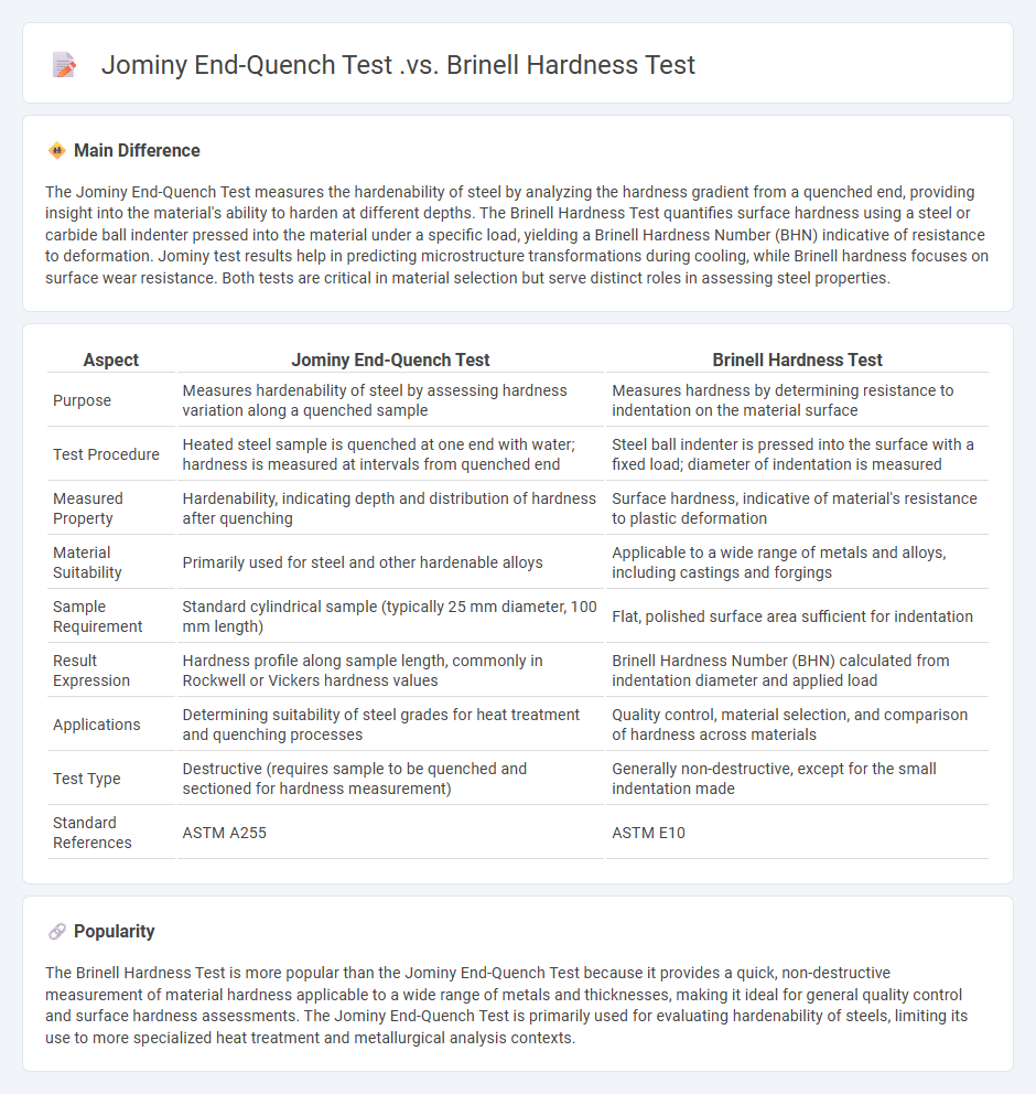 Jominy End-Quench Test vs Brinell Hardness Test - Key Differences in Engineering Applications