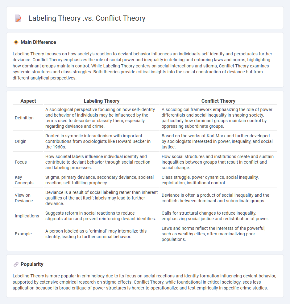 Labeling Theory vs Conflict Theory in Sociology - Key Differences and Perspectives