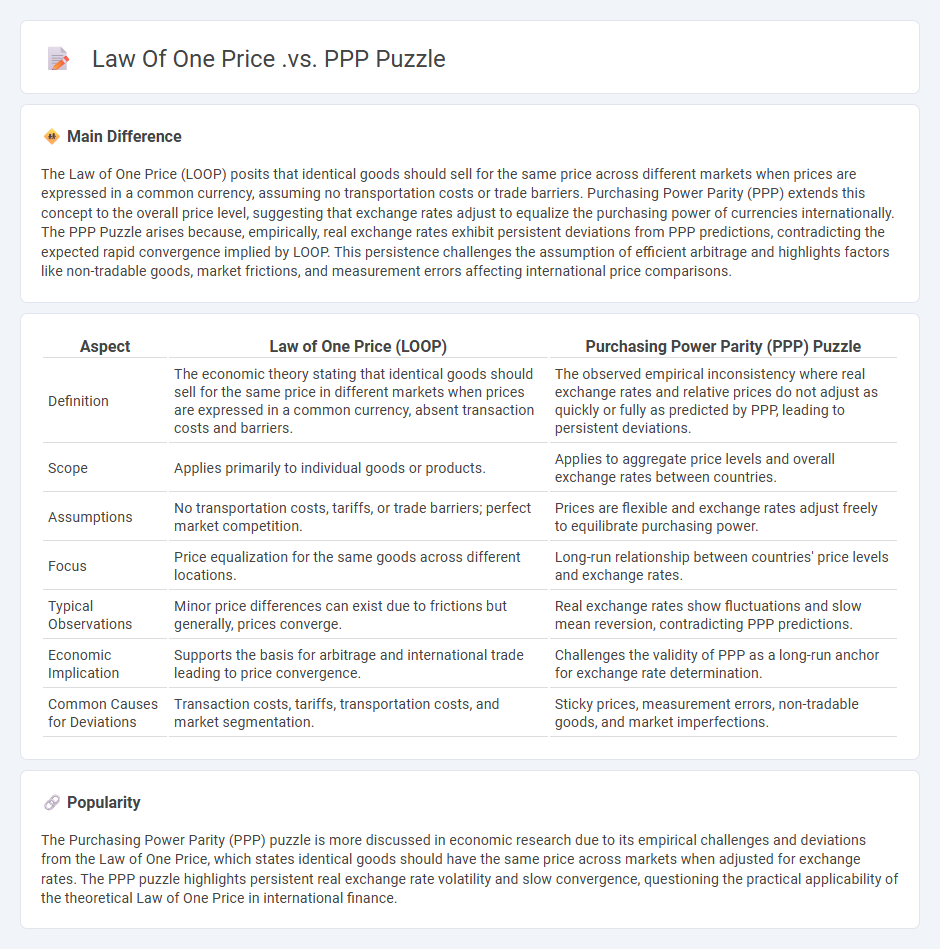 Law of One Price vs PPP Puzzle in Economics - Understanding the Key Differences