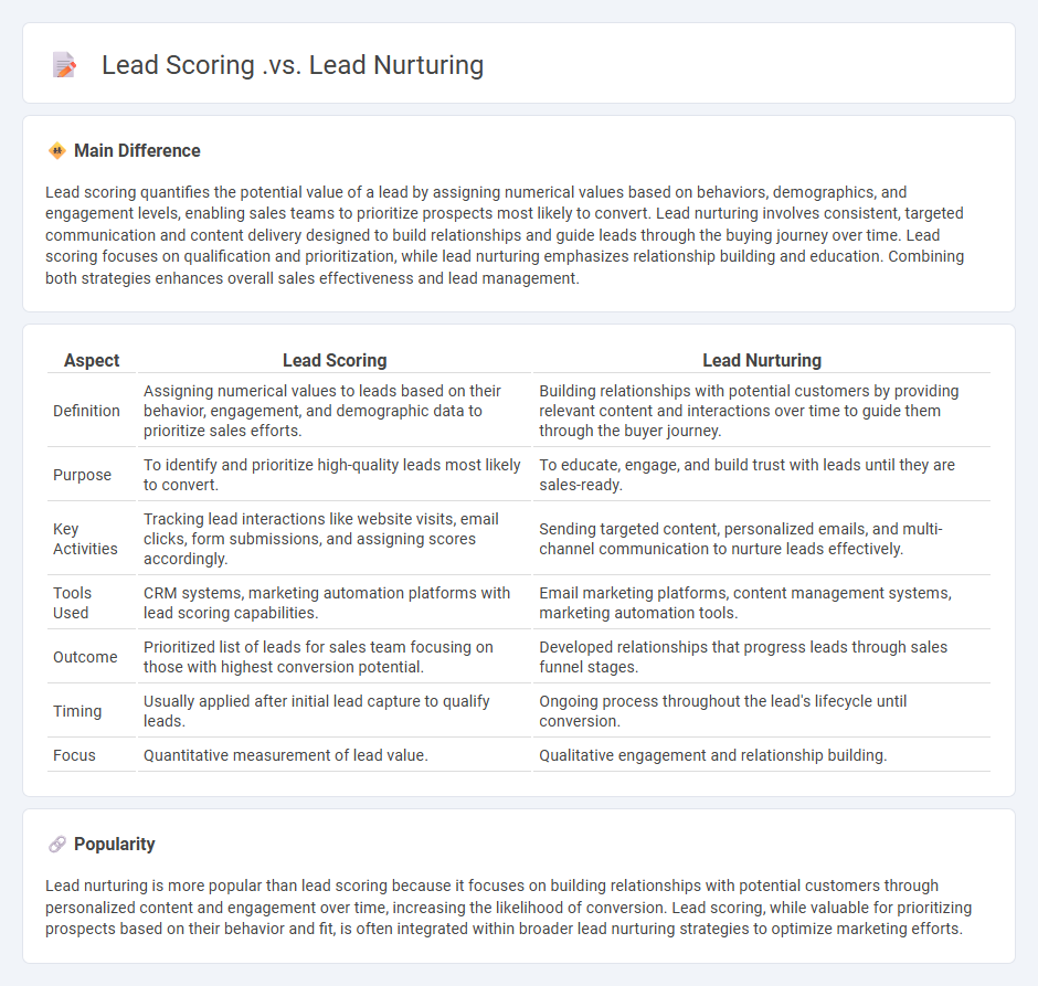 Lead Scoring vs Lead Nurturing in Marketing - What's the Difference and Why It Matters