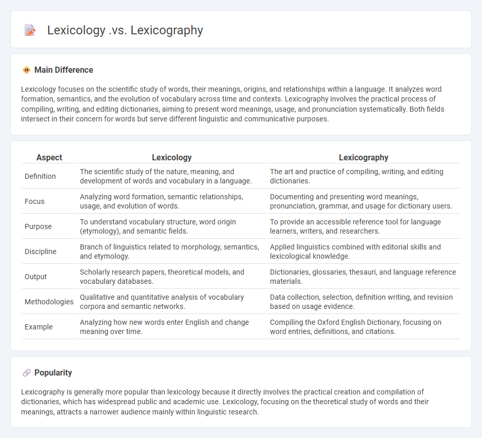 Lexicology vs Lexicography in English - Understanding Their Distinct Roles