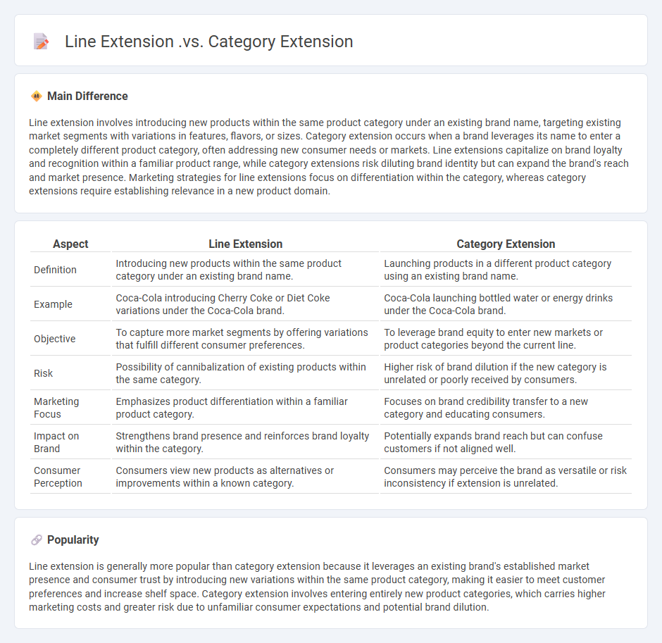Line Extension vs Category Extension in Marketing - Key Differences and Business Implications