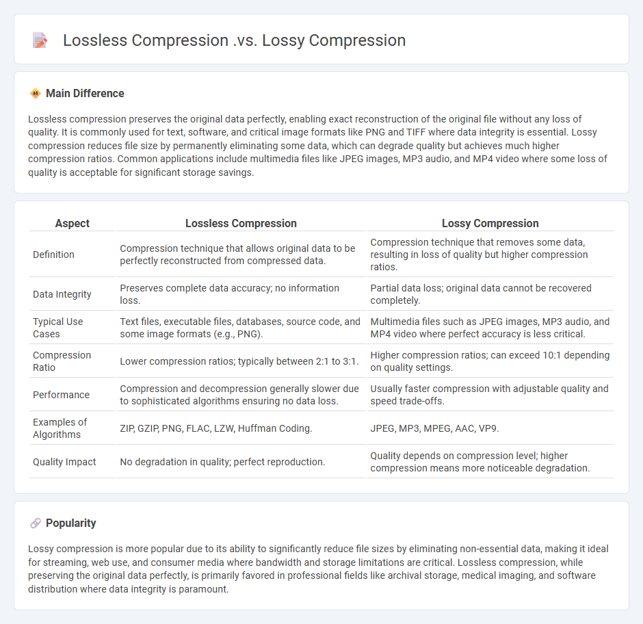 Lossless Compression vs Lossy Compression in Computers - Key Differences and Best Use Cases