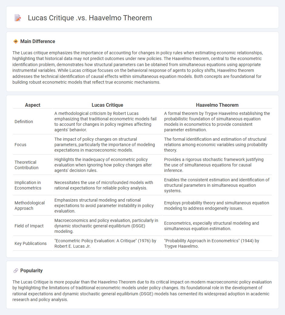 Lucas Critique vs Haavelmo Theorem in Economics - Key Differences and Policy Implications