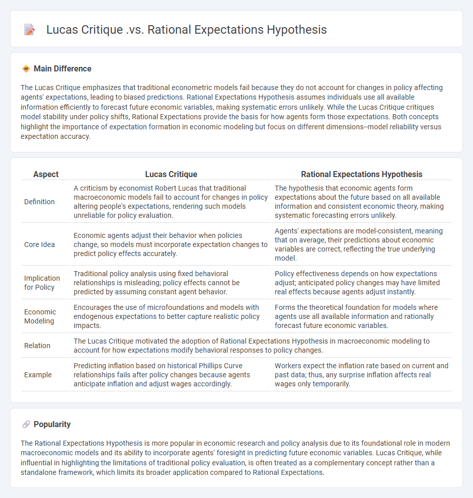 Lucas Critique vs Rational Expectations Hypothesis in Economics - Key Differences and Insights