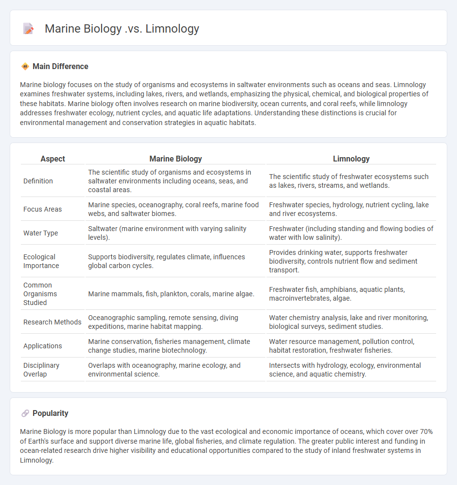 Marine Biology vs Limnology - Understanding the Key Differences in Aquatic Sciences