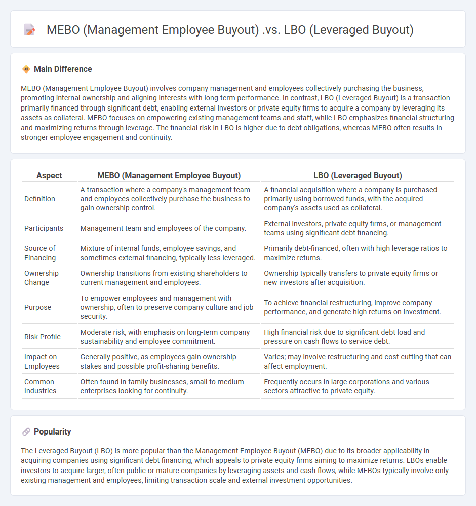 MEBO vs LBO: Understanding the Key Differences Between Management Employee Buyout and Leveraged Buyout