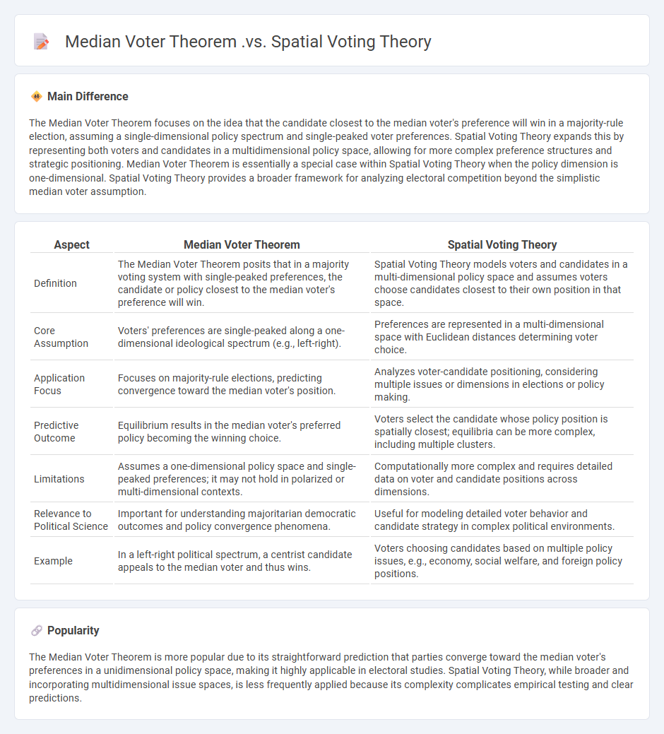 The Difference Between Median Voter Theorem vs Spatial Voting Theory in Politics - Key Concepts and Implications