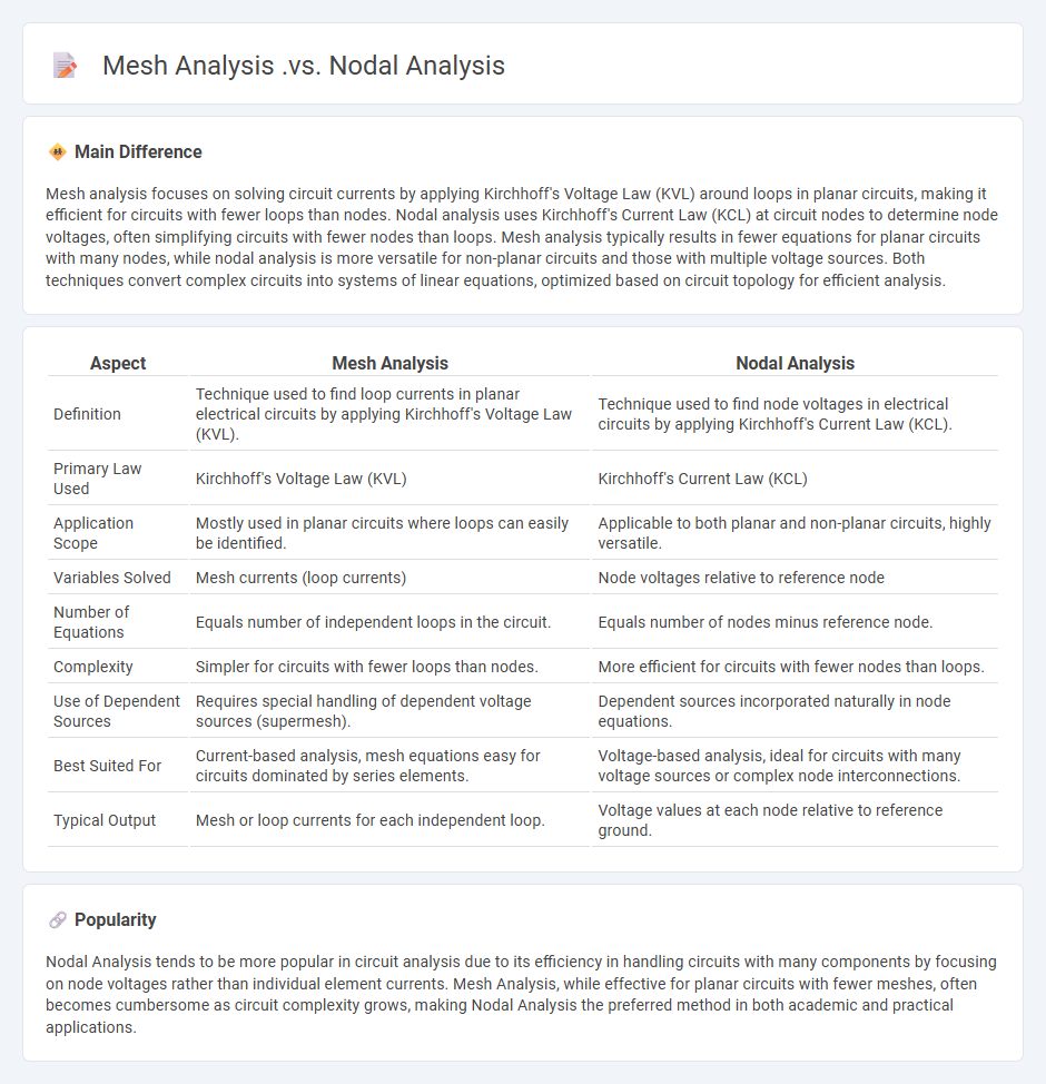 Mesh Analysis vs Nodal Analysis - Key Differences in Circuit Engineering Methods